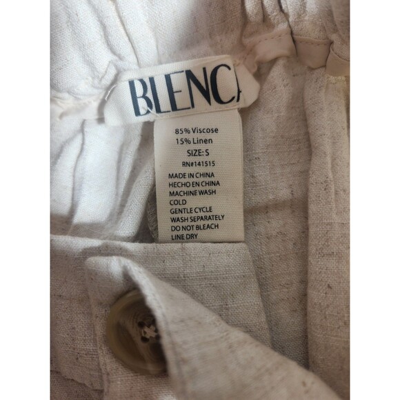 Blenca Pull On Widel Leg Peasant Hippie Pants Womans S Linen Blends - Picture 8 of 9
